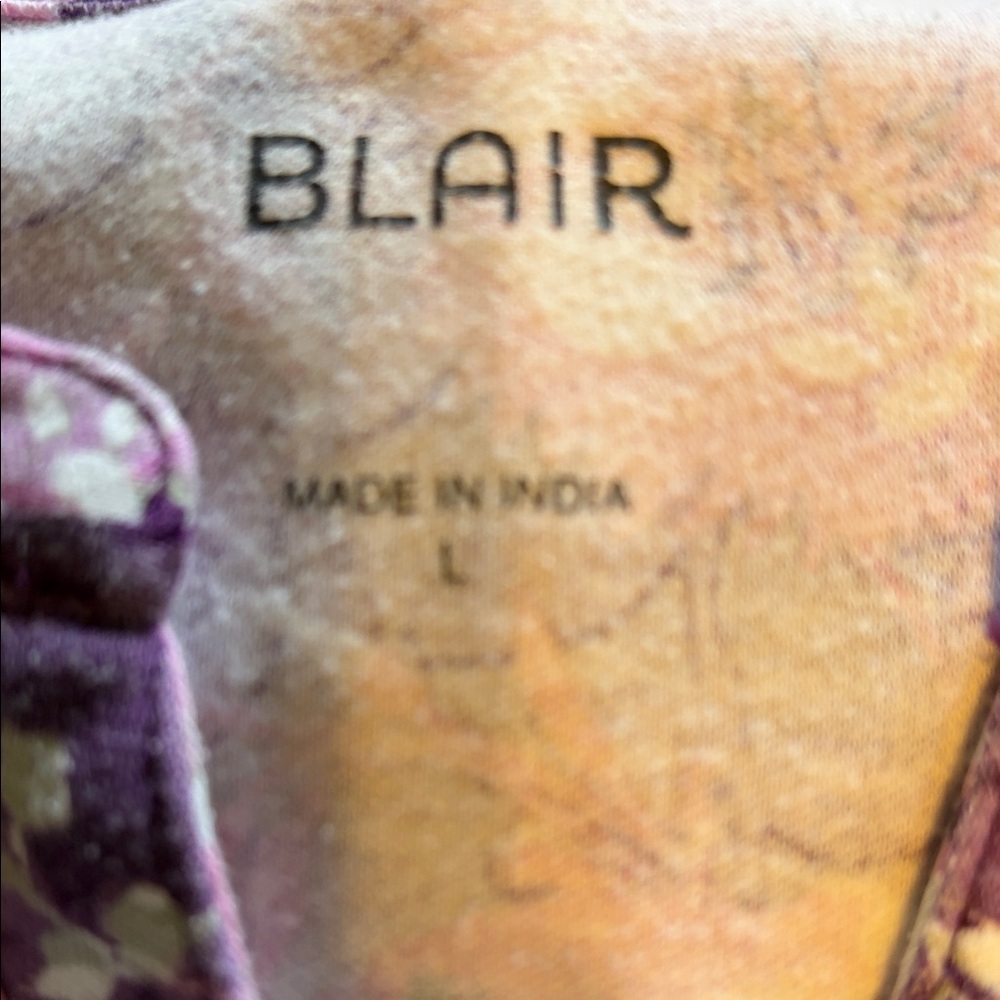 Blair Women’s Long-Sleeve Tees in Teal, Purple & Lavender - Picture 3 of 4